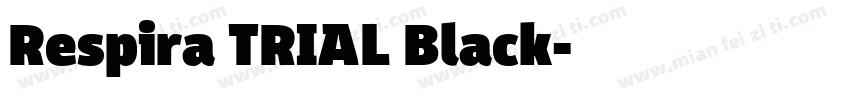 Respira TRIAL Black字体转换